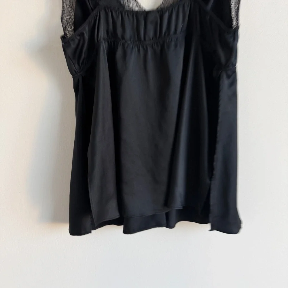Victoria's Secret Black Lace and Satin Cami Size Large‎ - Picture 7 of 8